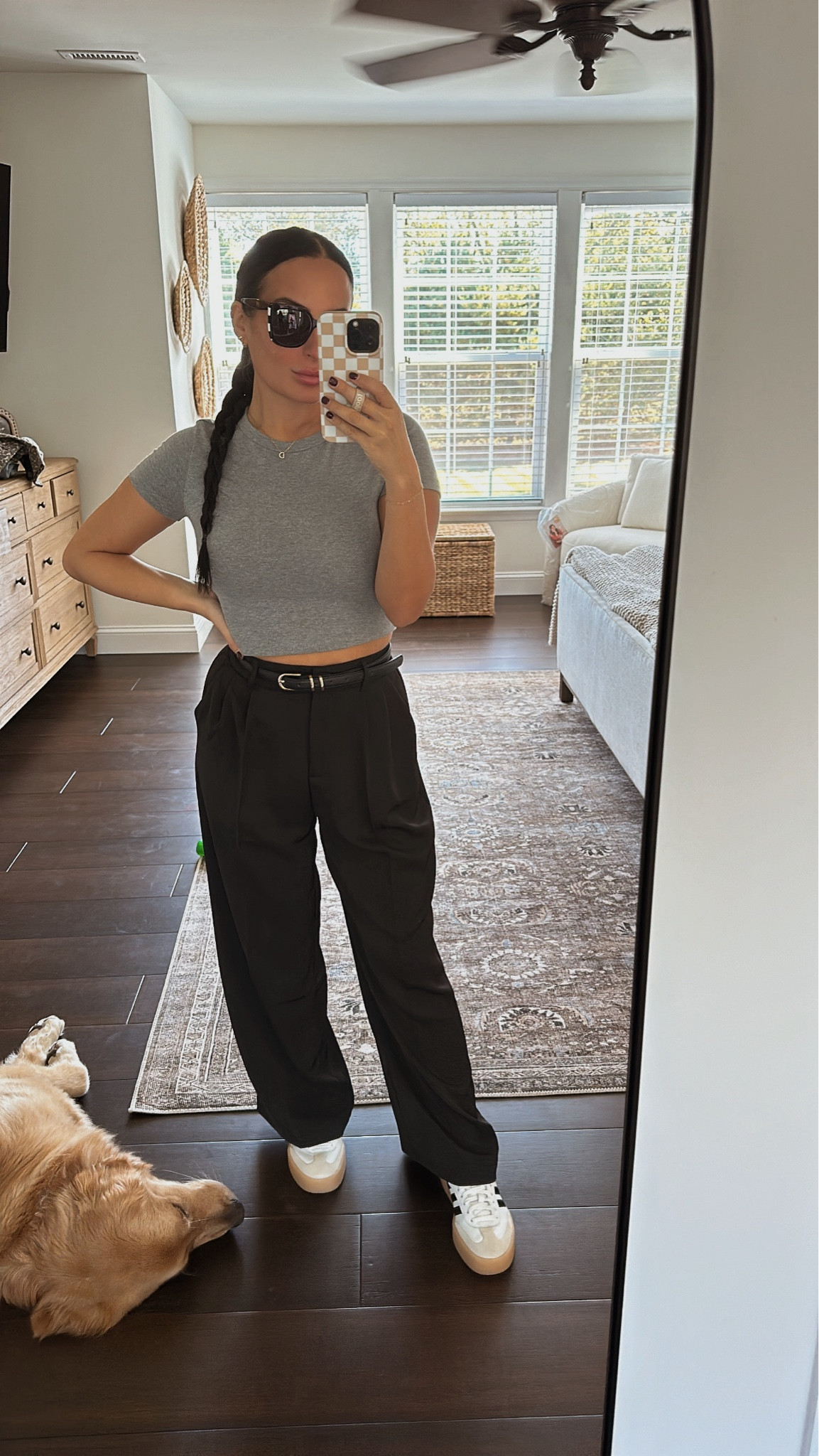 my fav trousers! I’m 5ft & did not have to hem these! Super comfy and stretchy!
In the S short




#LTKWorkwear #LTKFindsUnder50