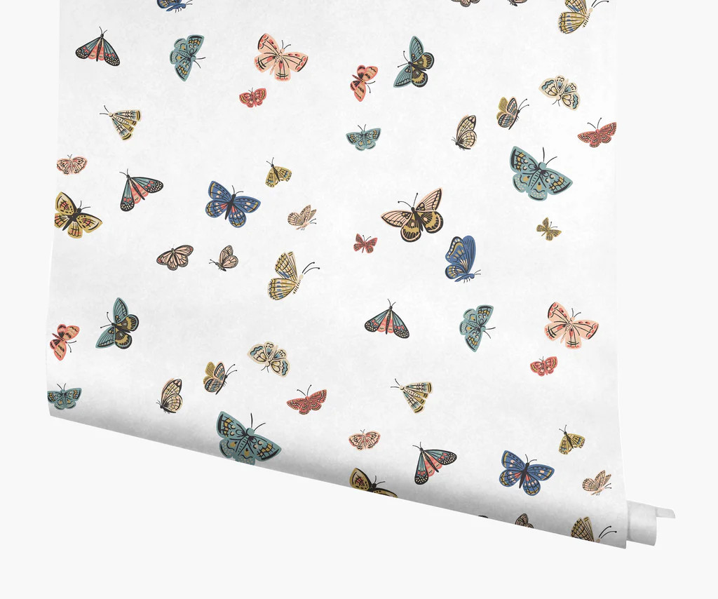 Butterfly House Wallpaper - White | Rifle Paper Co.