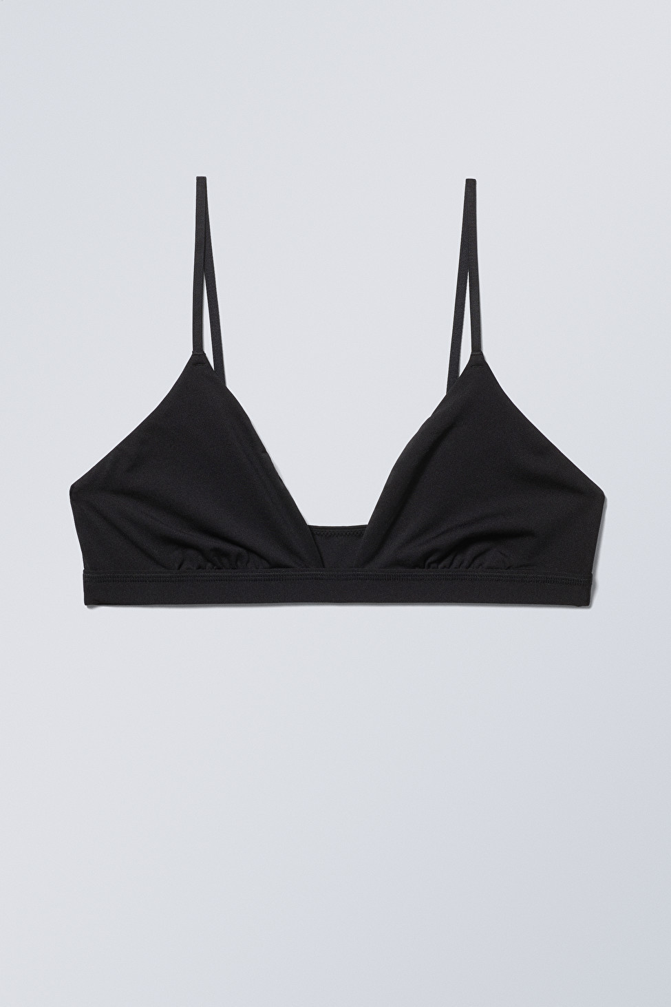 Soft Triangle Bralette Soul - Black - Weekday GB | Weekday