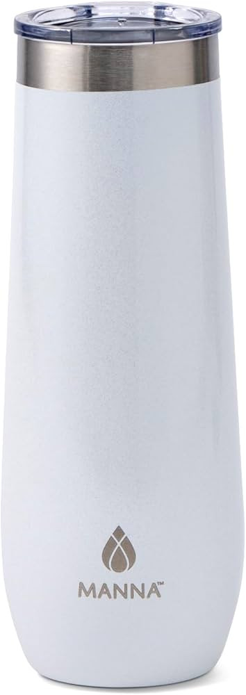 Manna Sleek Champagne Flute Tumbler - 9 Oz - White | Amazon (US)