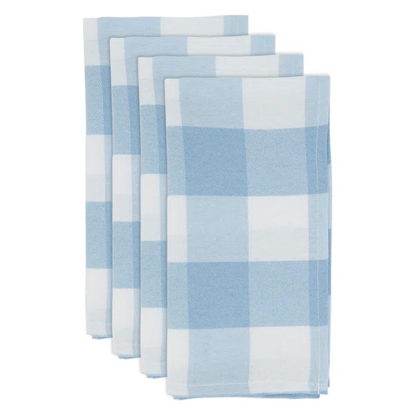 Edicott Buffalo Plaid 20" Cotton Napkin (Set of 4) | Wayfair Professional