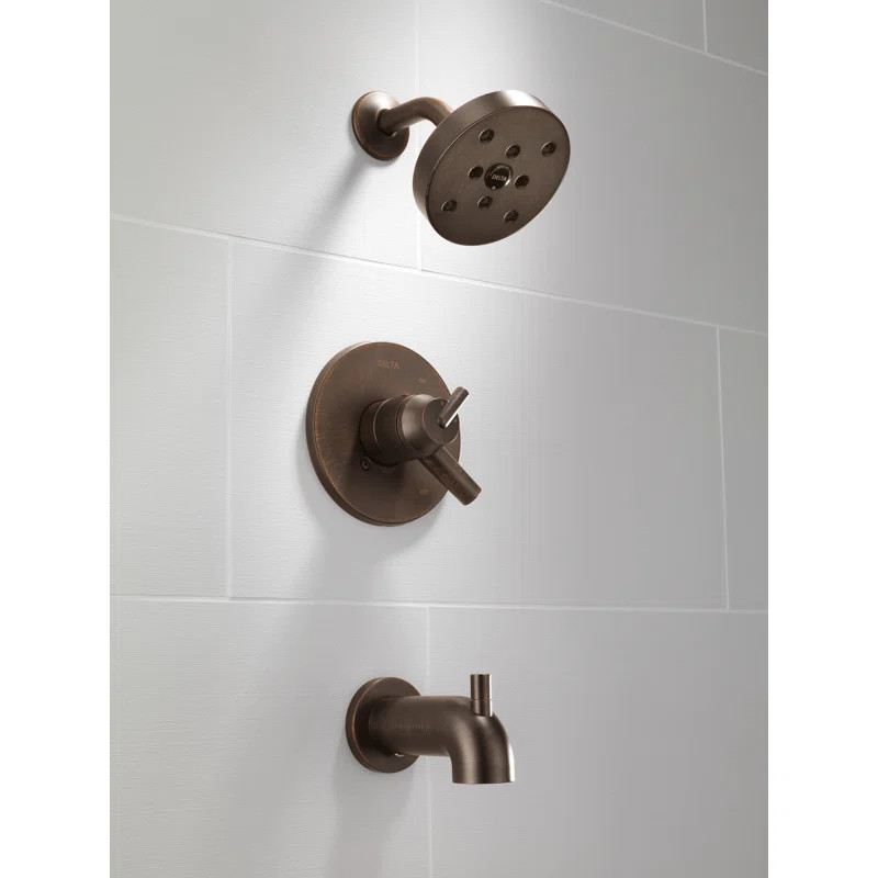T17459-RB Trinsic 17 Series Dual-Function Tub Shower Faucet Set, H20kinetic Shower Handle Trim Ki... | Wayfair North America