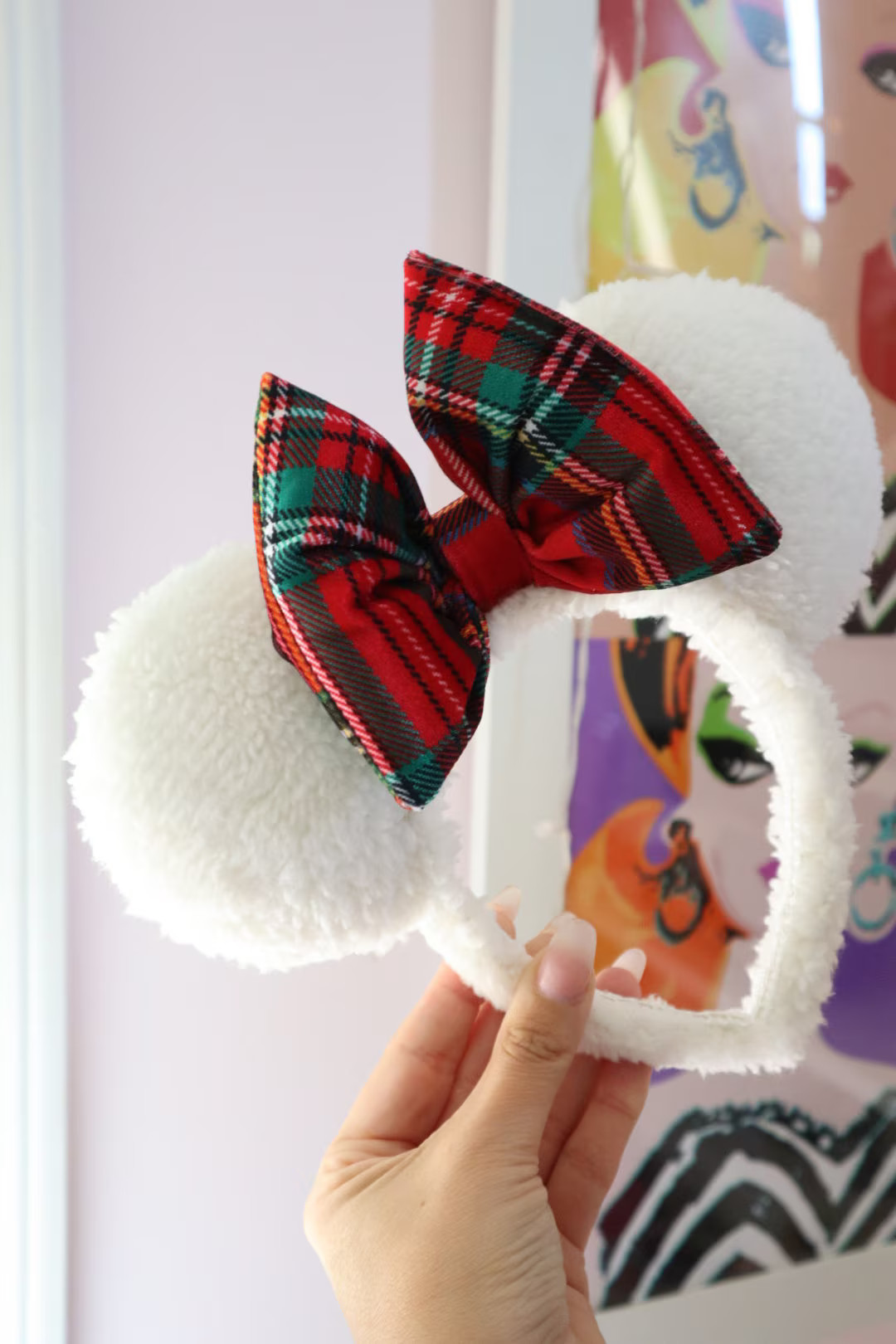 Sherpa With Velvet Plaid Bow - Etsy | Etsy (US)