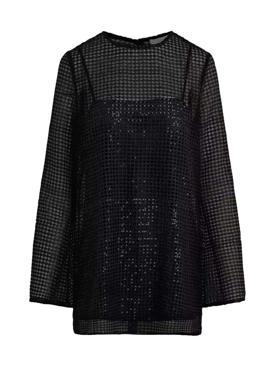 The Sweet Life Sequin Mesh Minidress | Saks Fifth Avenue