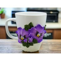 Violet Blooms Porcelain Mug | Etsy (US)