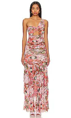 MISA Los Angeles Alethea Dress in Resort Batik Mesh from Revolve.com | Revolve Clothing (Global)