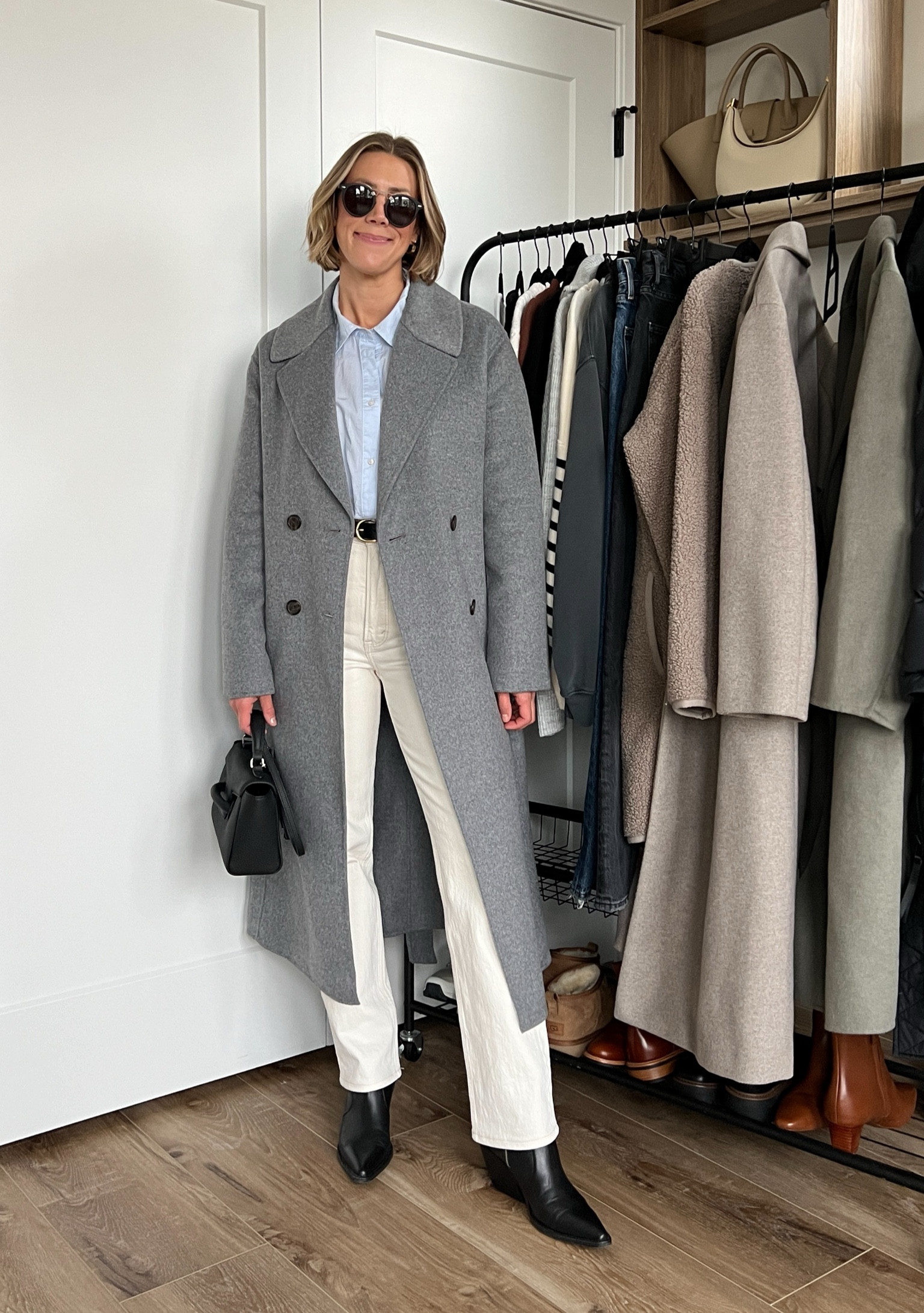 Wearing 26/regular jeans, medium button-up shirt, small long wool coat, boots tts 

#LTKfindsunder50 #LTKstyletip #LTKfindsunder100