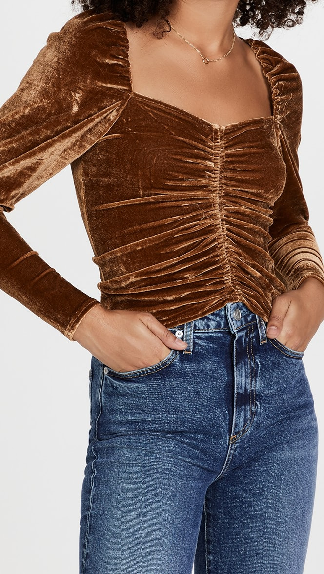 Velour Top | Shopbop
