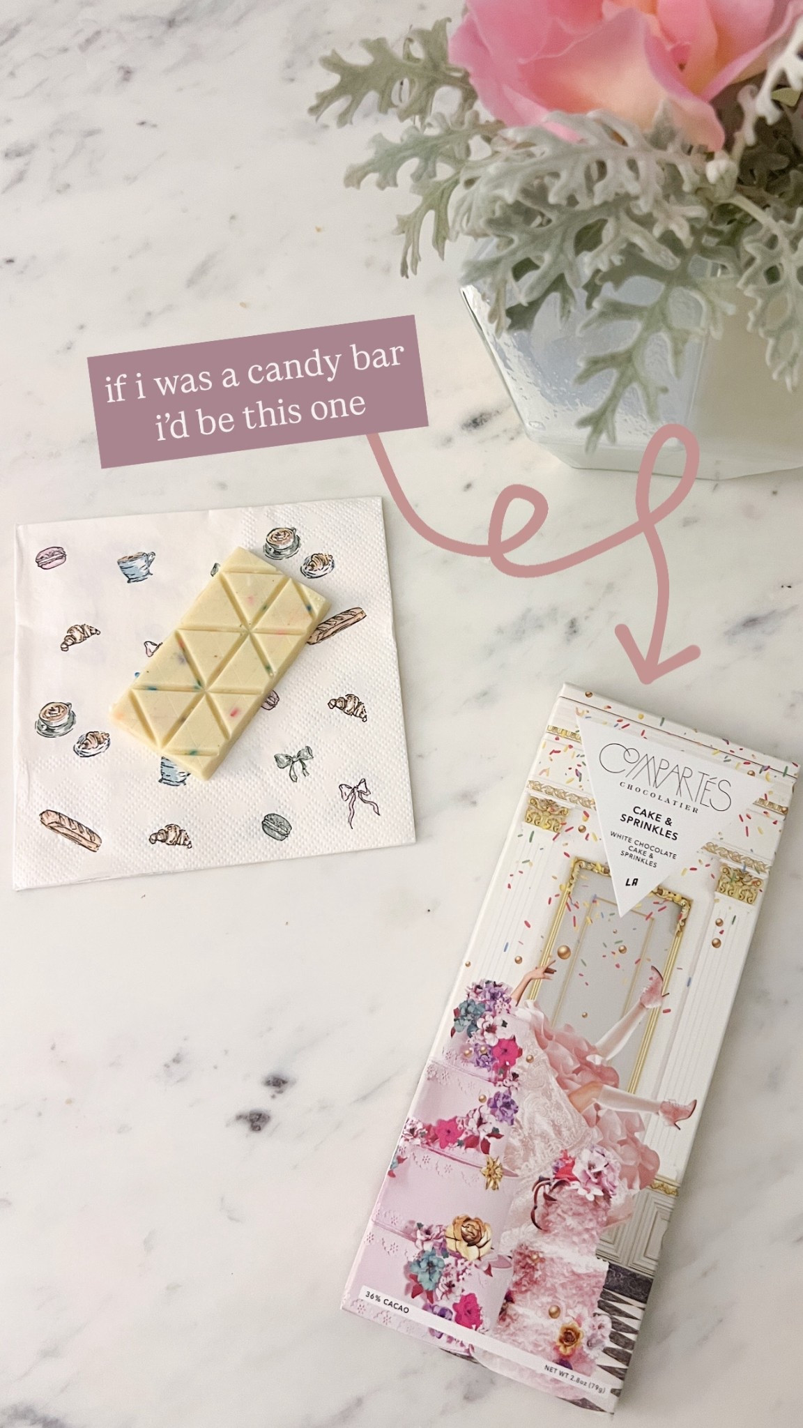 If you’re obsessed with all things pastel, French & Marie Antoinette you’ll love this beautifully wrapped & absolutely scrumptious white chocolate & sprinkles candy bar that will have you saying let them eat cake. Such a great addition to a birthday gift for her 🤍🎂🍰

#LTKFindsUnder50 #LTKSeasonal #LTKParties