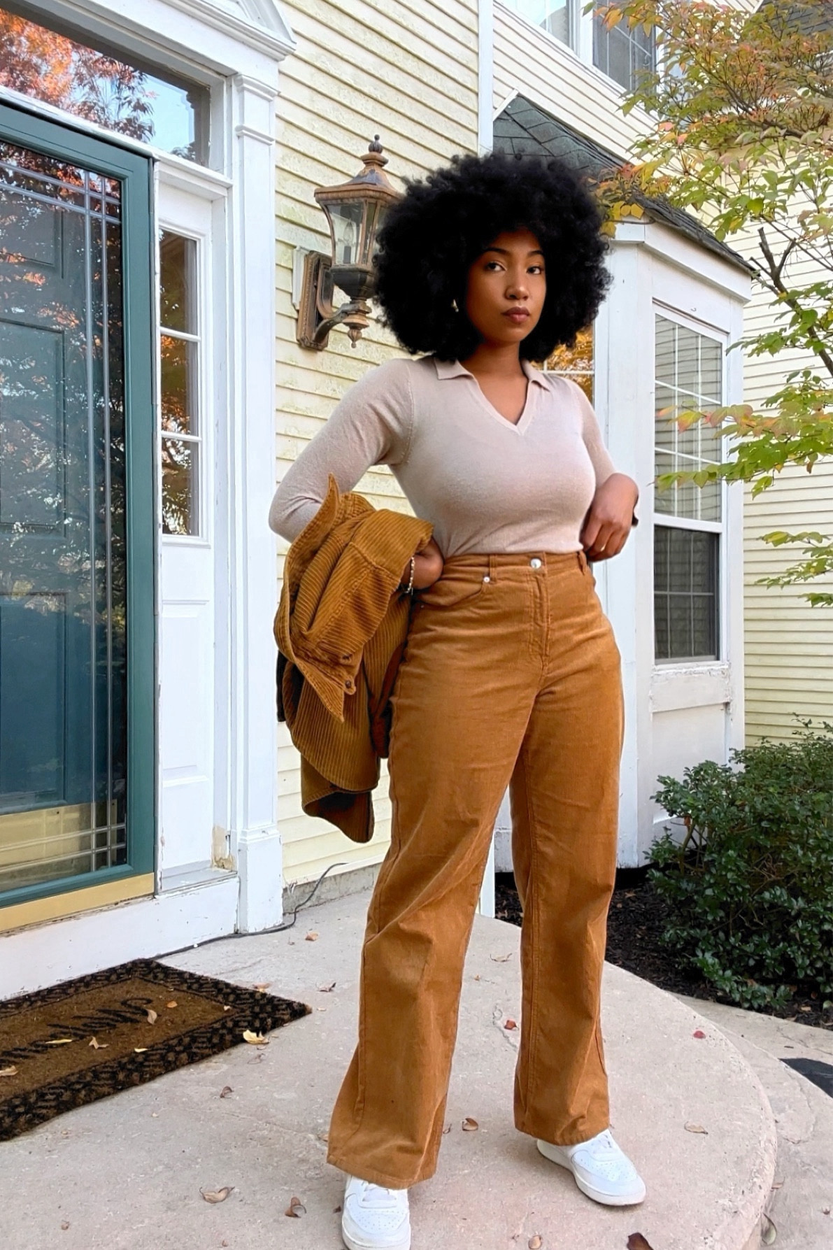 I found the perfect high waist corduroy pants to match my thrifted shirt jacket. It’s chestnut everything for me this time of year! Check out the dupes 🫶🏾

#LTKSeasonal #LTKfindsunder100 #LTKfindsunder50