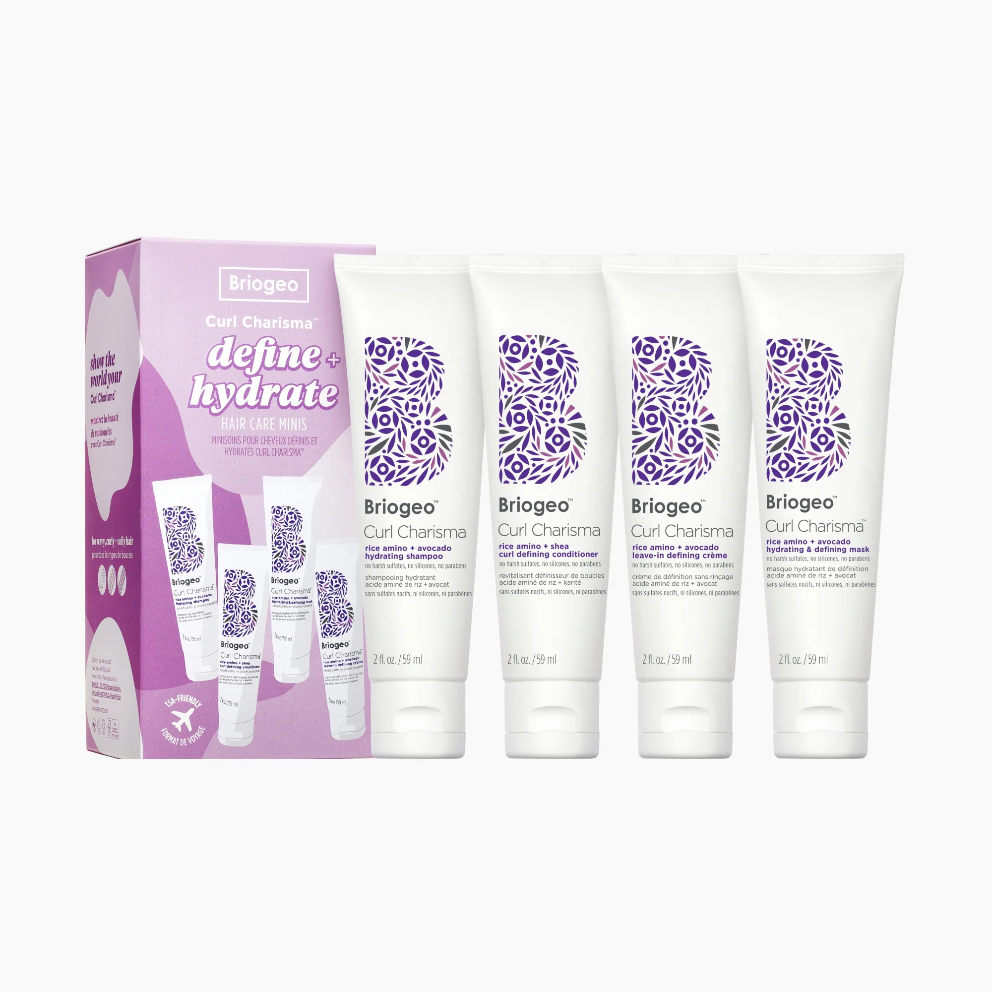 Curl Charisma™ Define + Hydrate Hair Care Minis | Briogeo