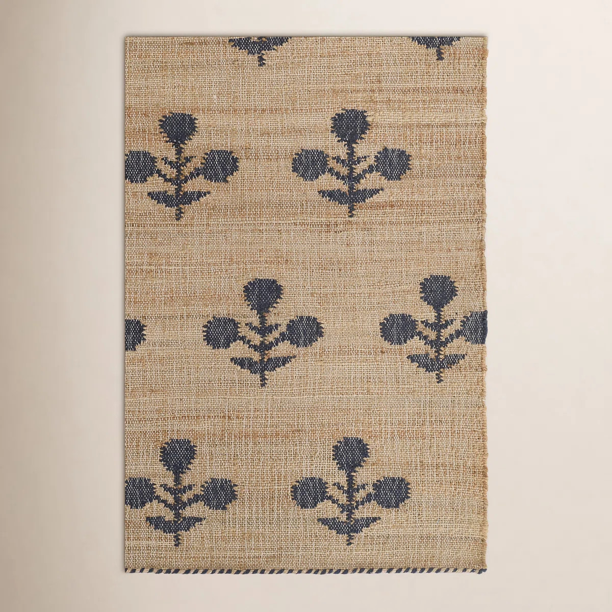 Erin Gates by Momeni Orchard Bloom Blue Hand Woven Wool and Jute Area Rug | Wayfair North America