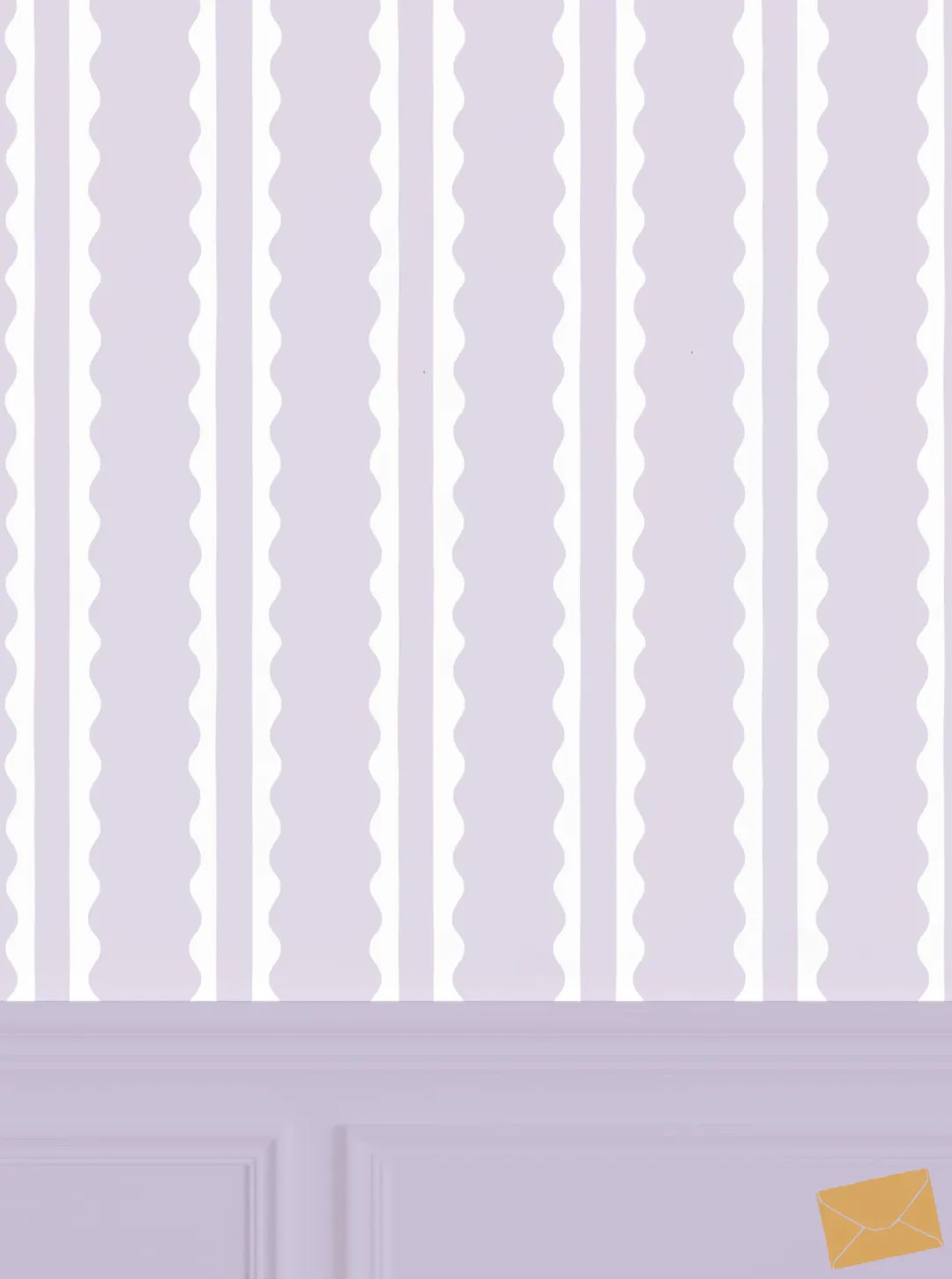 Lavender Purple Scallop Wallpaper for Baby Girl Nursery, Tween and Teen Girl Bedroom | Modern, Pr... | Etsy (Global)
