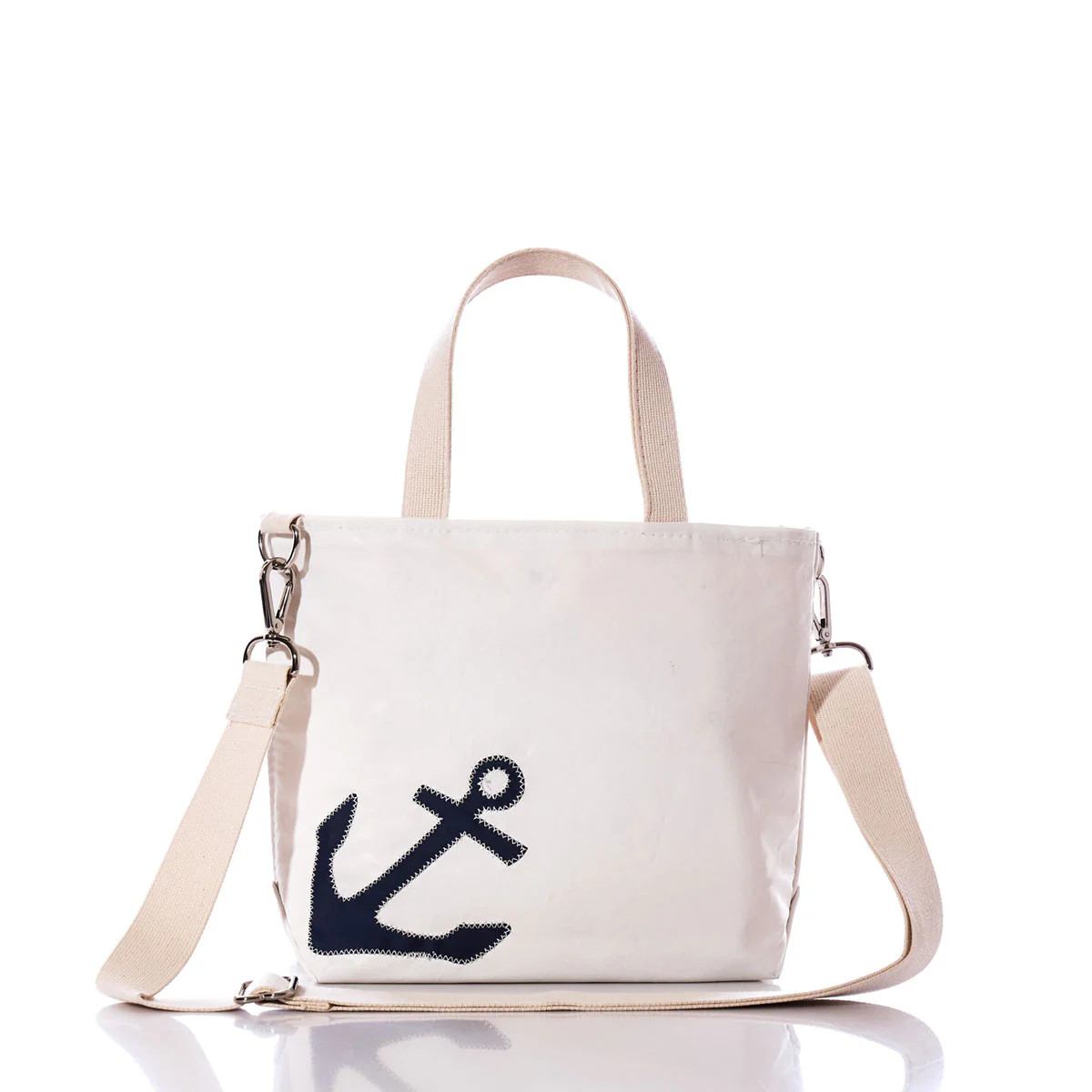 Navy Anchor Crossbody Tote | Sea Bags