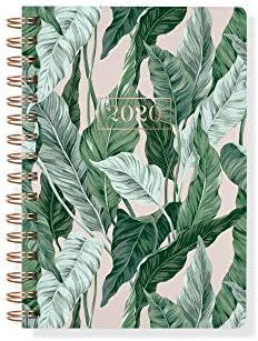 Fringe Vegan Leather Spiral 17 Month Dated Planner (Aug 2019 - Dec 2020), 5.75 x 8.25 Inches, Ban... | Amazon (US)