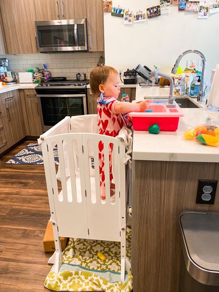 A toddler product we use every single day! This kitchen helper is amazing. Love all of its features including the extra net cover to keep the kiddos safe from falling and the way that this folds for storage. Though we use it so much we hardly fold it. The anti slip mat is also a great feature! Cannot recommend this enough. Grows with your child! Also comes in a double size for two kids! Fun gift idea! Currently on SALE! 



#LTKkids #LTKCyberWeek #LTKbaby