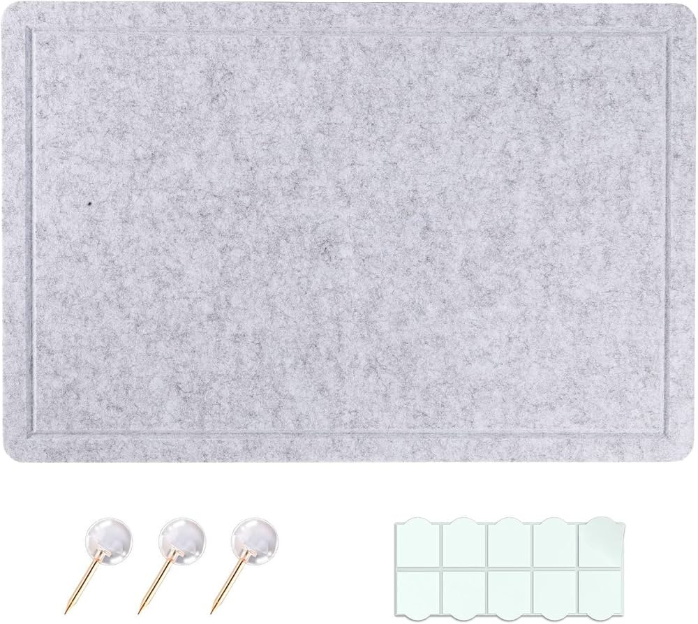 EGINO Felt Bulletin Board, 15.7' x 23.6' Pin Board for Offices Home Wall Decoration, Notice Board... | Amazon (US)