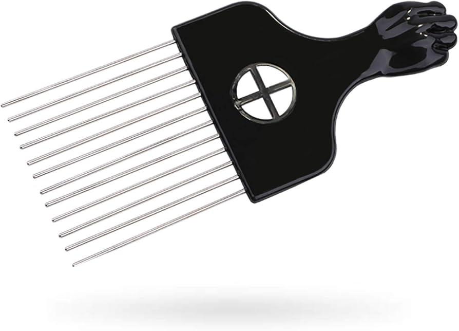 Afro Pick, Hair Pick, Metal Pick Comb, Detangle Wig Braid Hair Styling Comb, Hair Comb Pick (1 PA... | Amazon (US)