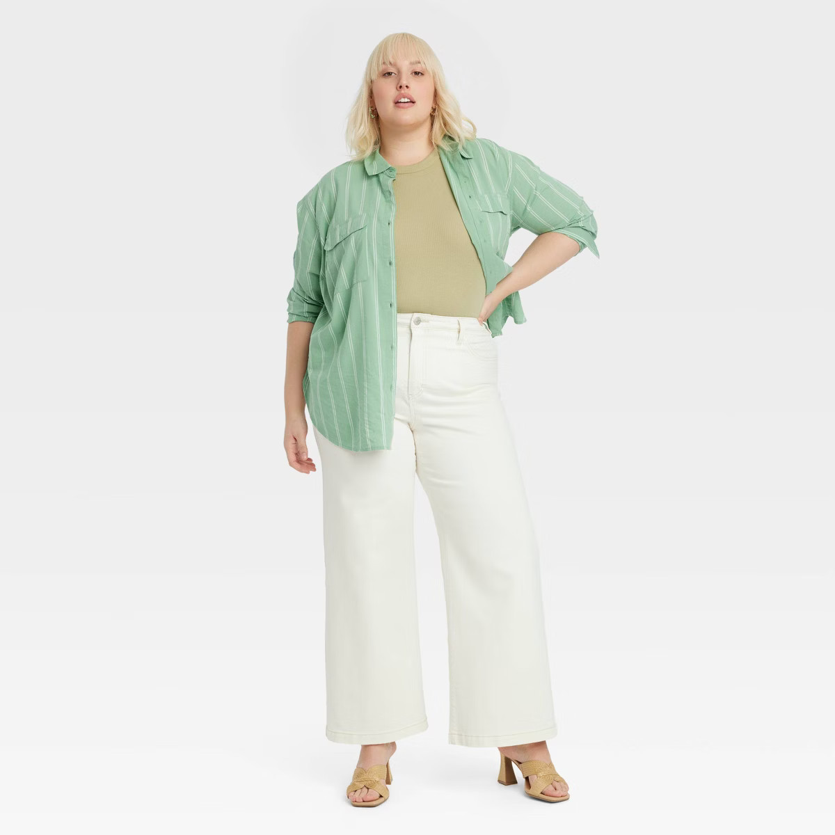 Women's High-Rise Wide Leg Jeans - Ava & Viv™ | Target
