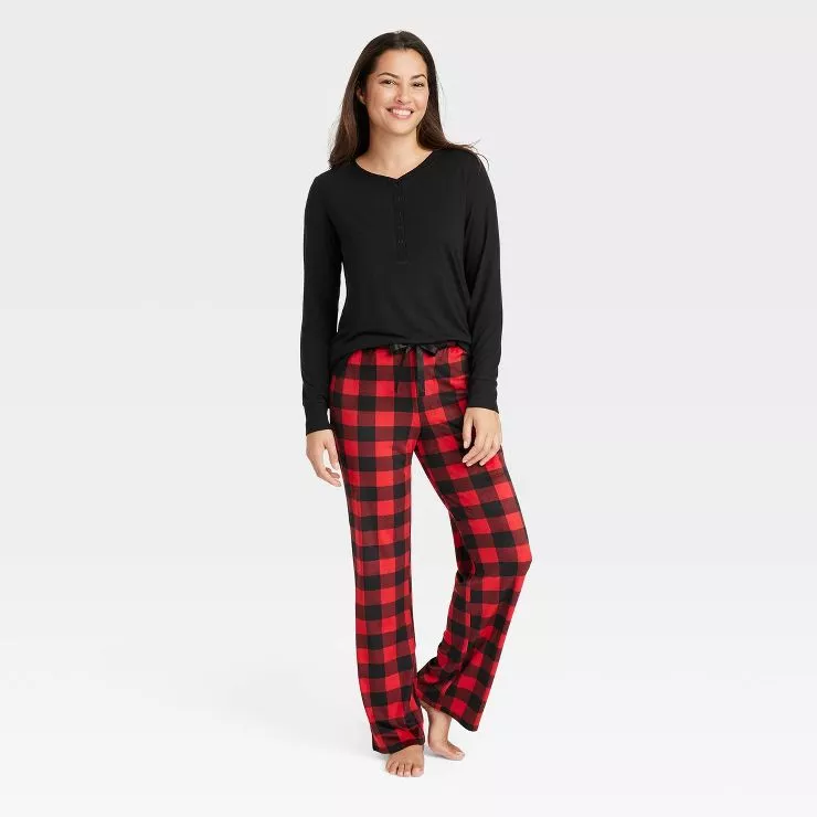 Women's Perfectly Cozy Flannel Jogger Pajama Pants - Stars Above