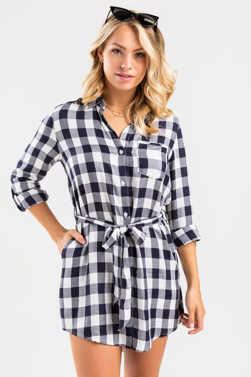 Grace Flannel Mini Dress | Francesca’s Collections