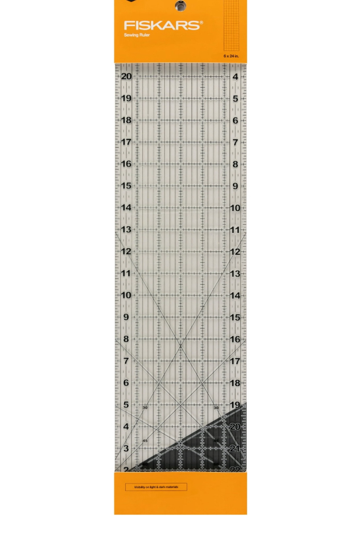 Clear ruler for sewing and crafts #sewingsupplies #sewing #sustainablefashion #craftsupplies 
