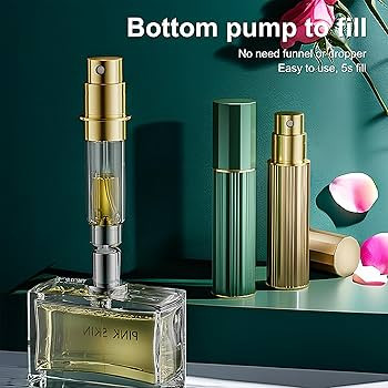 Perfume Travel Refillable Bottle Cologne Portable Atomizer Fragrance Scent Sprayer Pump Fill from... | Amazon (US)