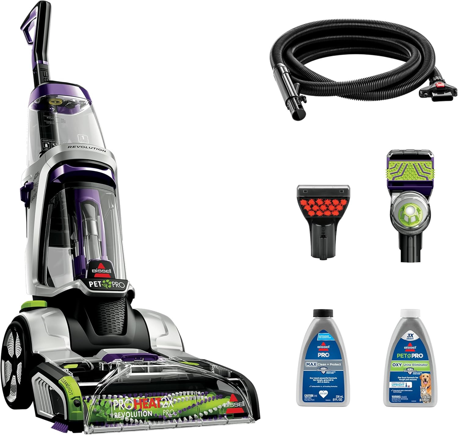 BISSELL ProHeat 2X Revolution Pet Pro Plus, 3588F, Upright Deep Cleaner, 30-minute Dry Time, Dual... | Amazon (US)