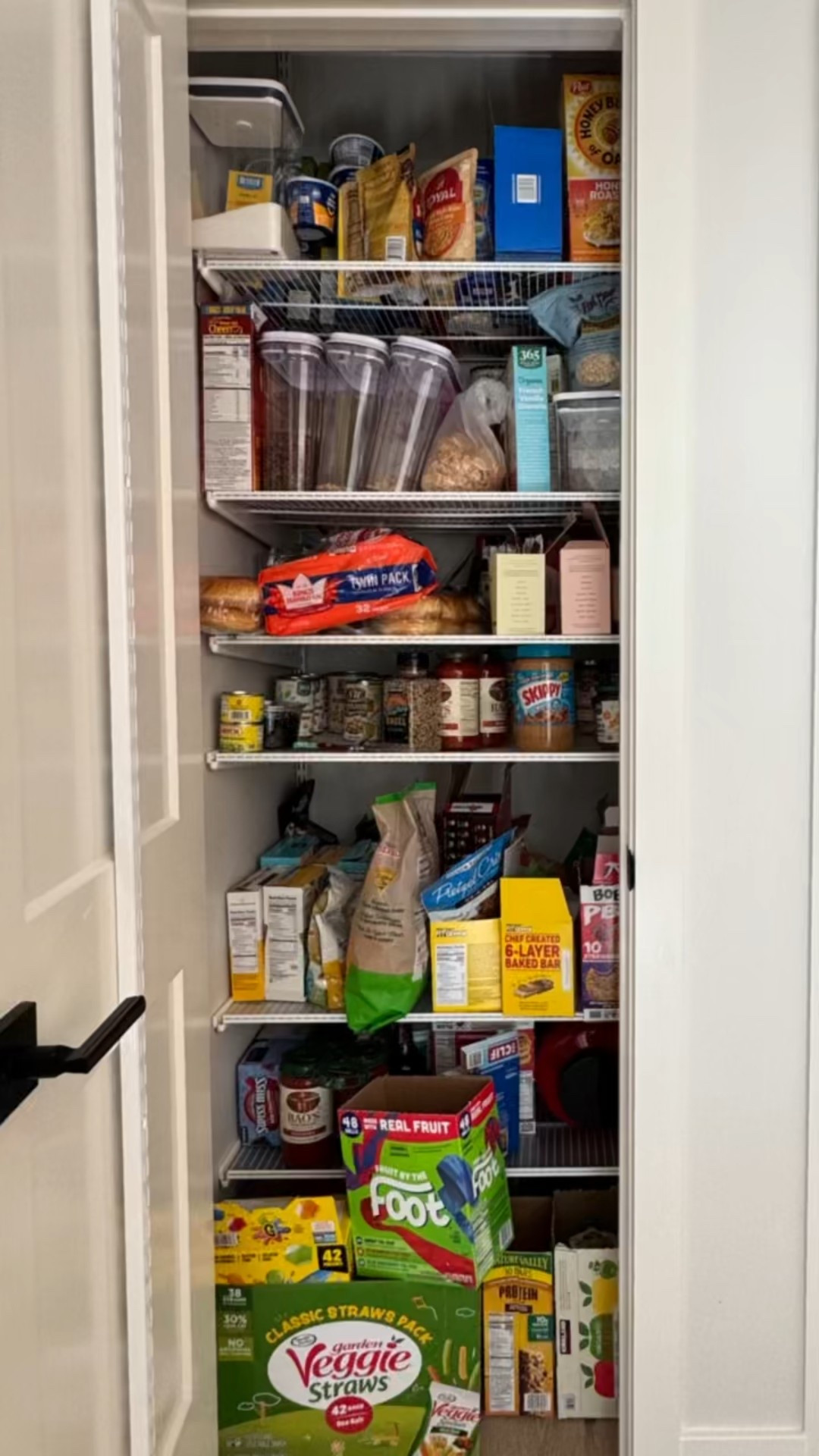 Loved transforming this small coat-closet pantry into a fully functional space. The door-mounted Elfa system added storage for cans and jars, while the Everything Organizer bins keep items visible and easy to find. Every inch now serves a purpose and stays beautifully organized.

#LTKHome