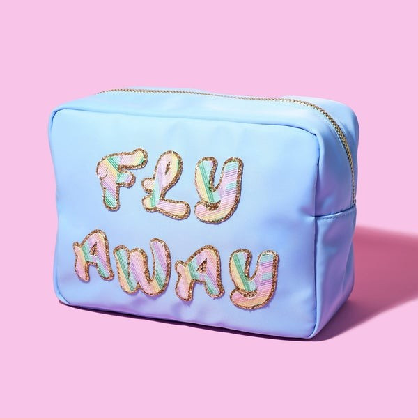 Periwinkle Large 'Fly Away' Pouch | Stoney Clover Lane