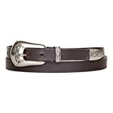 Lucky Brand Women Style Fashion Leather Belt, Western Buckle-Brown, M (28-30") | Amazon (US)