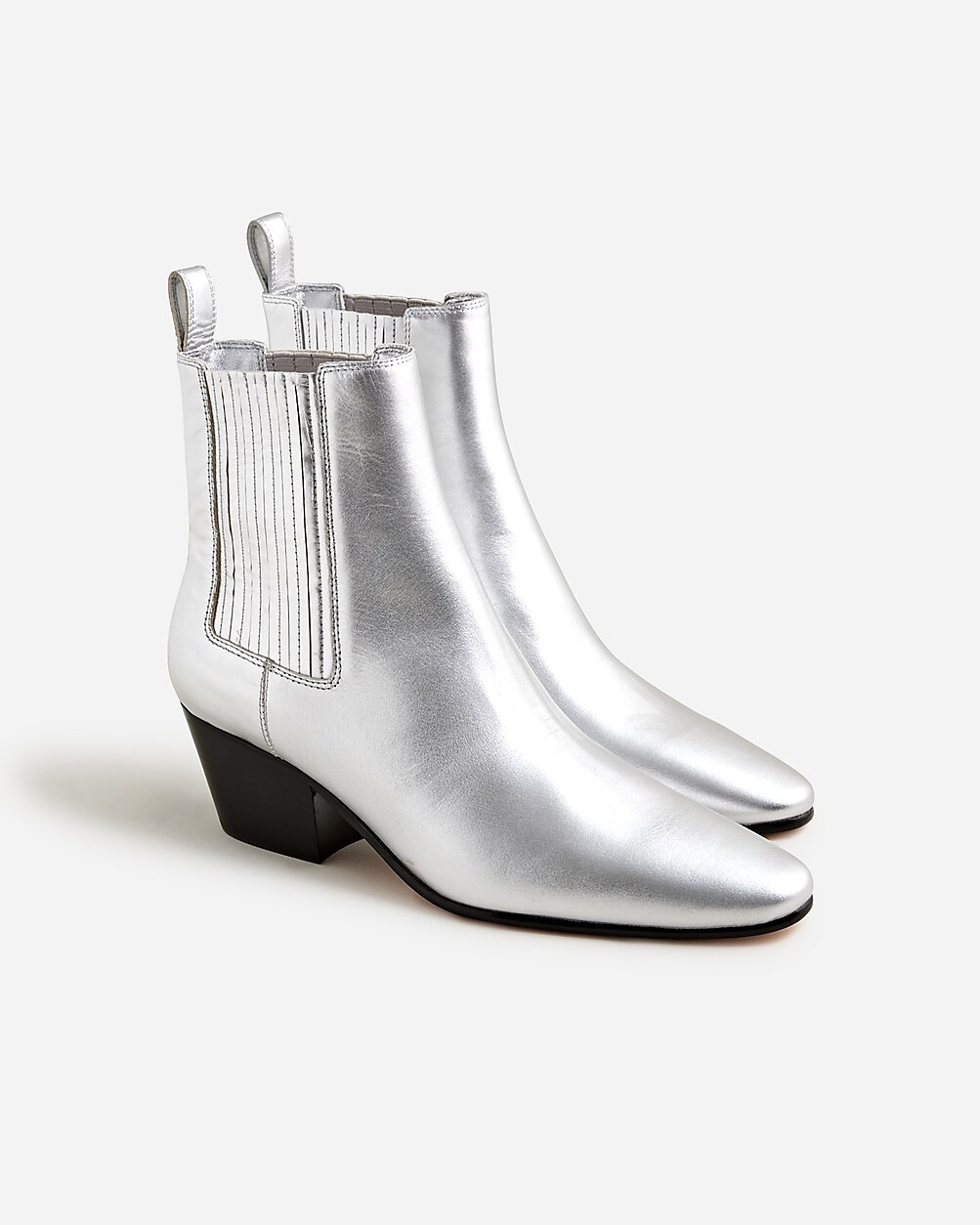 Piper ankle boots in metallic leather | J. Crew US