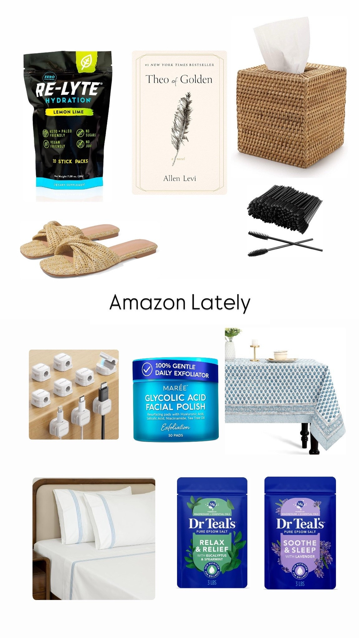 Amazon orders this week—
from cute raffia sandals to glycolic pads and a block print table cloth and don’t forget about last minute dorm items!

#LTKHome #LTKOver40 #LTKmomlife
