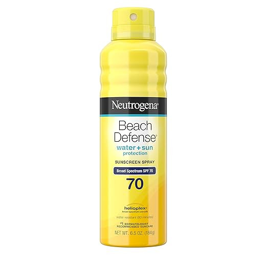 Neutrogena Beach Defense Body Spray Sunscreen with Broad Spectrum SPF 70, Water-Resistant and Oil... | Amazon (US)