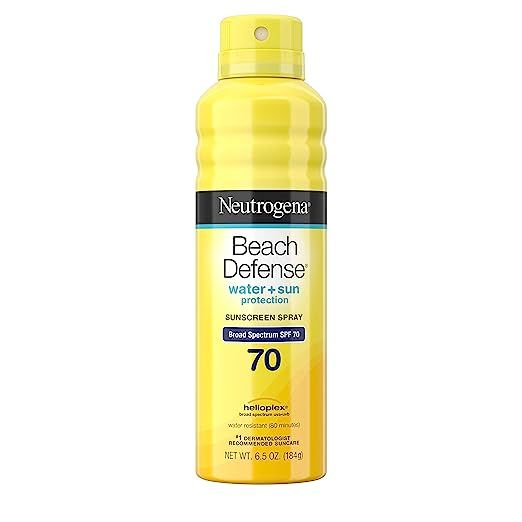 Neutrogena Beach Defense Body Spray Sunscreen with Broad Spectrum SPF 70, Water-Resistant and Oil... | Amazon (US)