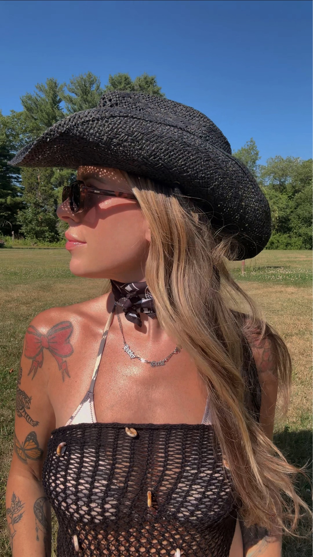Easy coast summer backyard refresh 🤠🌞 

Bandana choker is a scarf from my brand www.nodresscode.store

#LTKgrwm #LTKBeauty