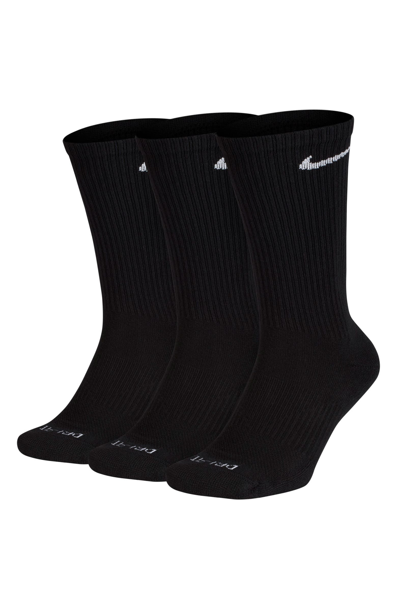 Dry 3-Pack Everyday Plus Cushion Crew Training Socks | Nordstrom | Nordstrom