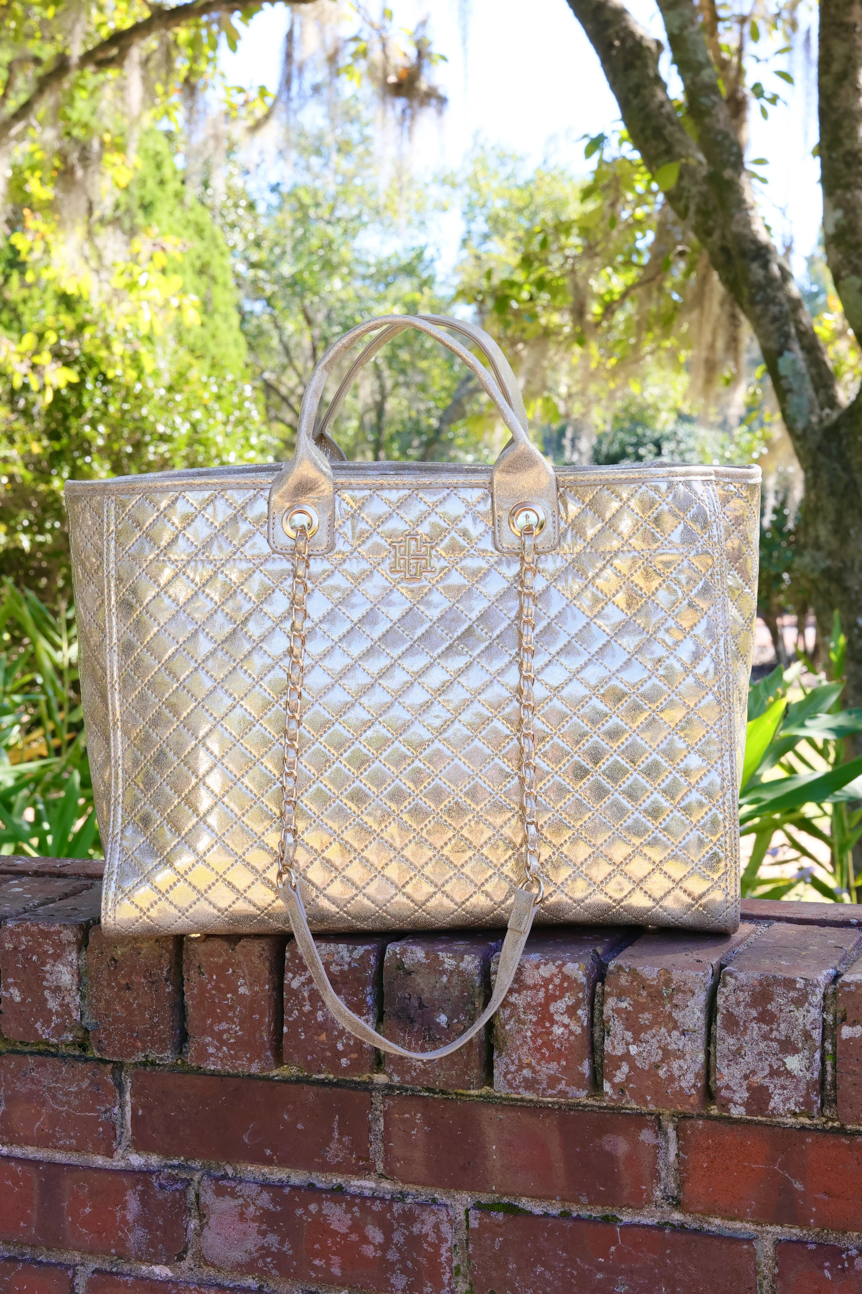Melissa Tote Bag Champagne Pop | Caroline Hill