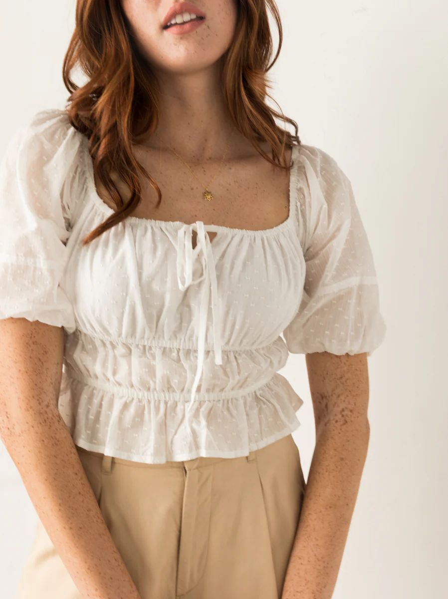 Drew Smocked Blouse | ABLE Clothing