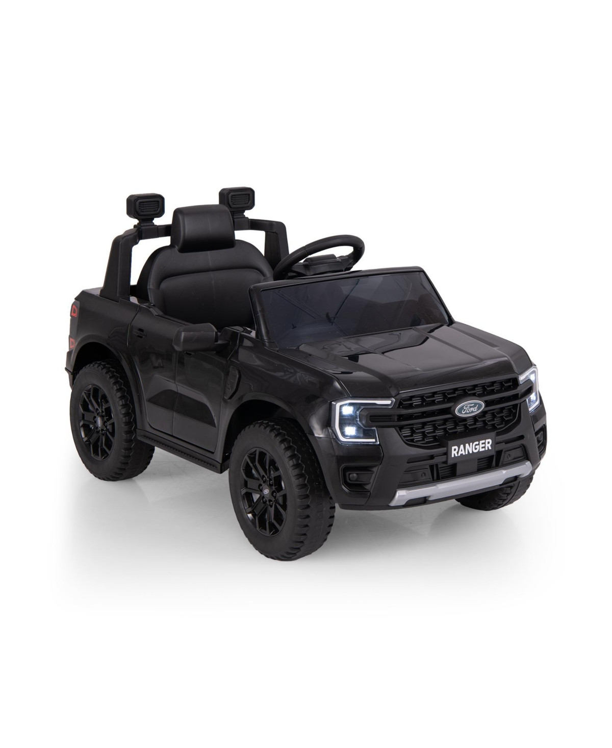 Hongge 12V Electric Kids Ride on Car Licensed Ford Ranger with Remote Control and Music - Black | Macy's