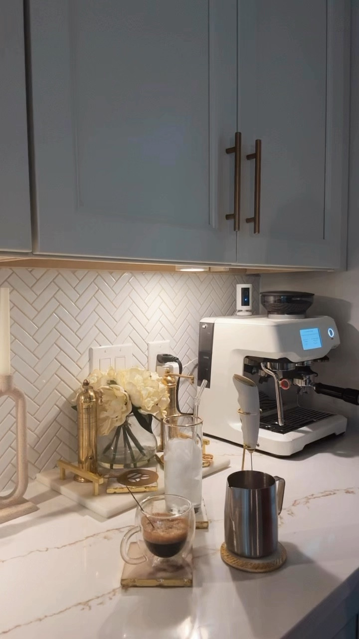 Pt. I ~ Iced Coffee in the making ft. Breville Barista Touch & my signature white-gold products ✨🤍

#LTKHome