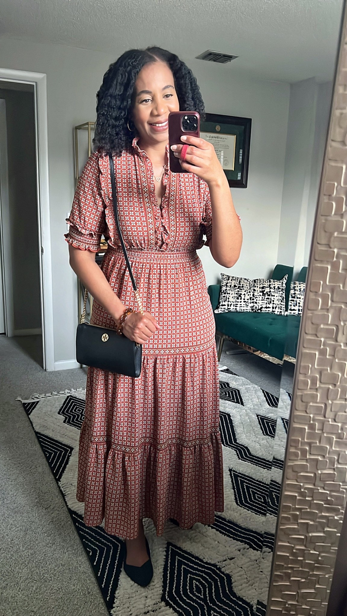 Outfits Lately - Sunday Church OOTD

My Sunday Church Outfit of the Day. This is one of my go-to dresses that’s perfect for the office or a Sunday brunch. It's currently under $50 and it comes in several patterns and colors.

Max Studio Ruffle Collar Maxi Dress (medium)
Rothy’s The Point Flats (size 10) 
Tory Burch Crossbody (old)
Clare V. Resin Link Bracelet - Tortoise
Kendra Scott Ari Heart Pendant Necklace 

Sunday outfit, church outfit, Sunday Best, Sunday church outfit, spring transition, business casual, spring style, Sunday Brunch Look

#LTKMidsize #LTKStyleTip #LTKWorkwear #LTKFindsUnder100 #LTKOver40 #LTKSeasonal #LTKFindsUnder50 #LTKShoeCrush