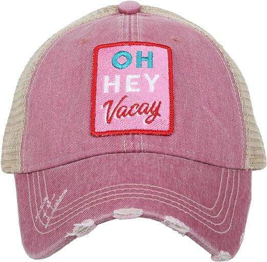 Katydid Womens Oh Hey Vacay Patch Trucker Hat | Amazon (US)