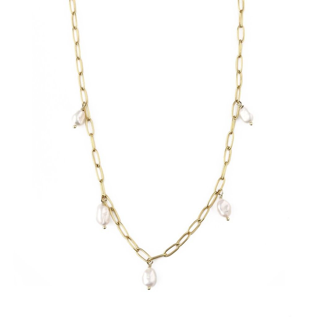 Multi Pearl Drop Necklace | Orelia London