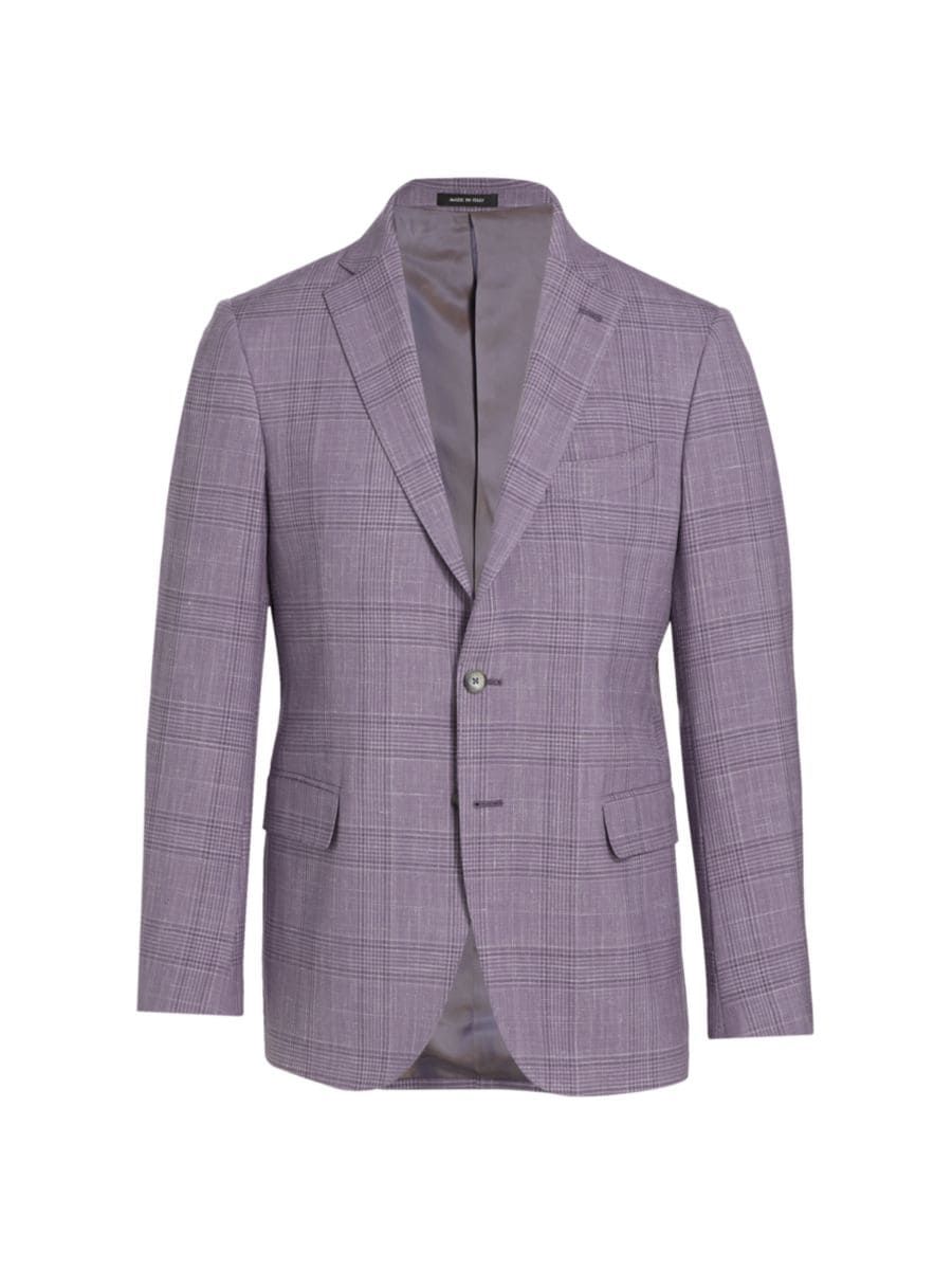 COLLECTION Plaid Textured Wool-Blend Blazer | Saks Fifth Avenue