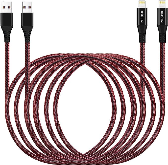 Long Iphone Charger Cable (2Pack 10FT) Extra Lightning Charging Cord 10 Foot For IPhone 11/11 Pro... | Amazon (US)
