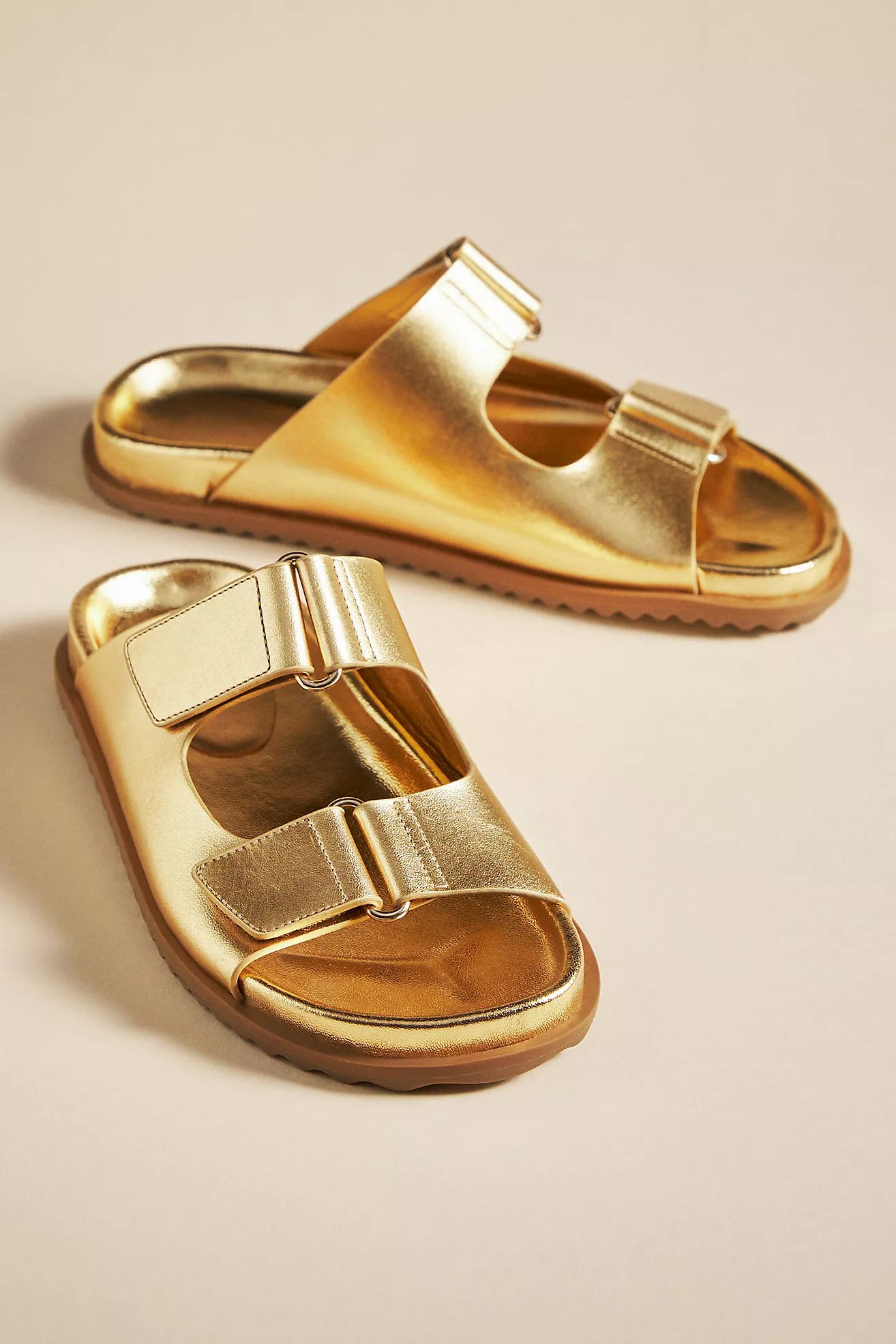 By Anthropologie Double-Strap Slide Sandals | Anthropologie (US)