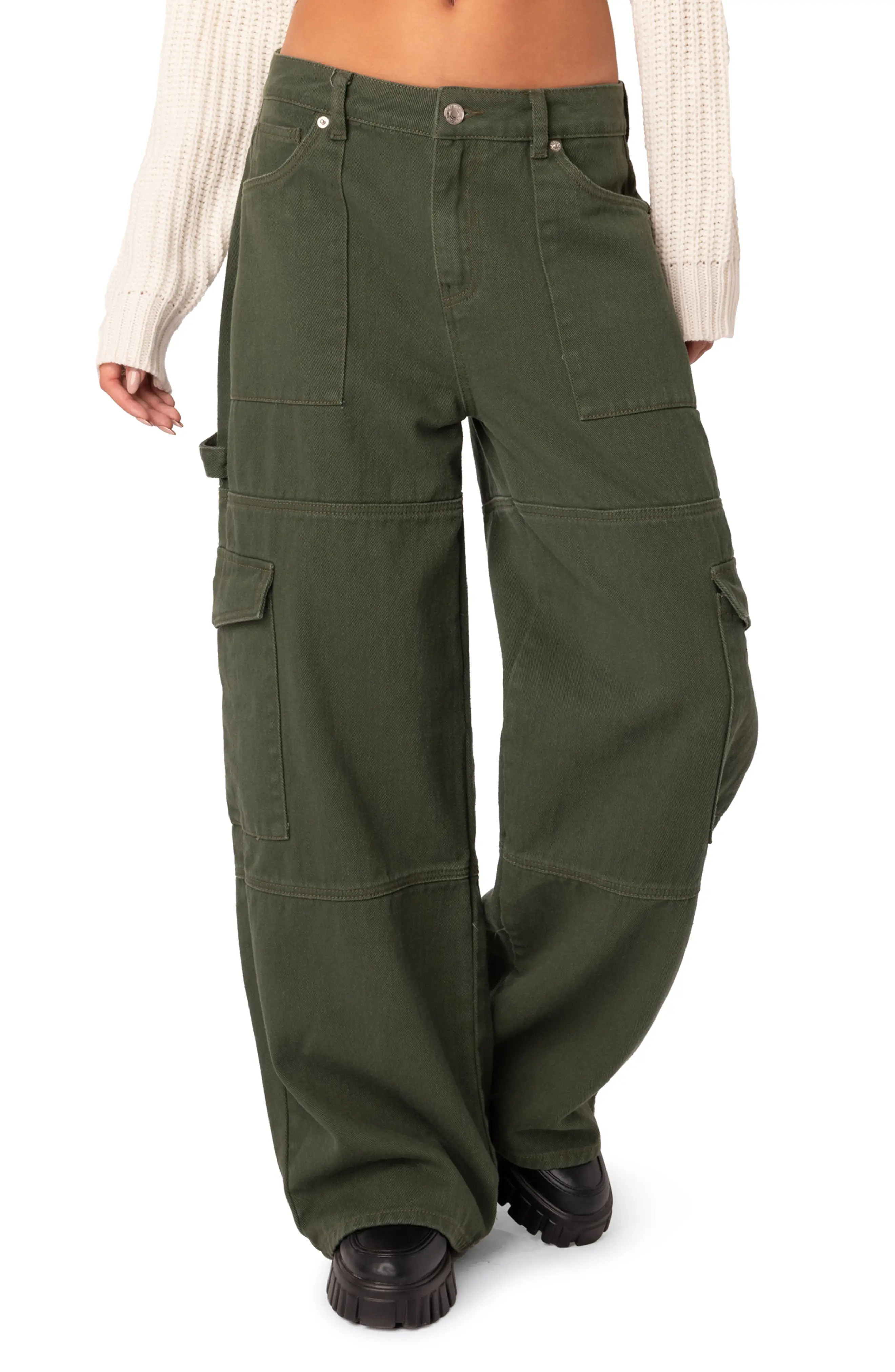 EDIKTED Ember Denim Cargo Pants (Women) | Nordstrom | Nordstrom