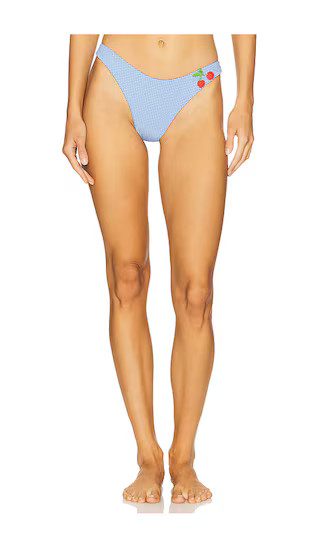 Atira Vichy Fruits Bikini Bottom in Blue | Revolve Clothing (Global)
