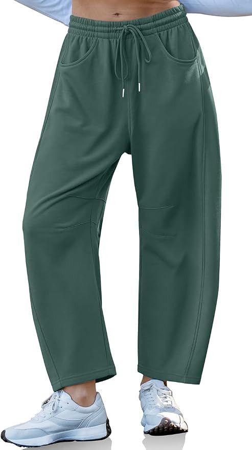 TARSE Womens Barrel Sweatpants Wide Leg Loose Casual Lounge Pants | Amazon (US)